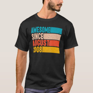 Camiseta Feliz 14 Aniversário De 14 Anos De Idade Incrível 