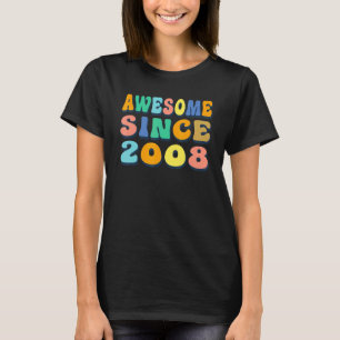 Camiseta Feliz 14 Aniversário De 14 Anos, Incrível Desde 20