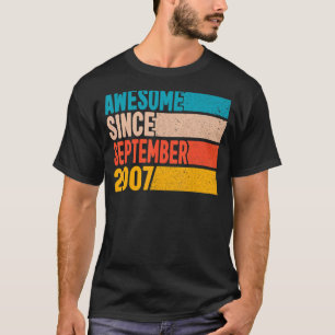 Camiseta Feliz 15 Aniversário De 15 Anos De Idade Incrível