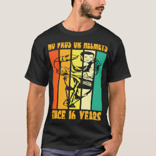 Camiseta Feliz 16 de aniversário 16 anos Vintage Rugby 16th