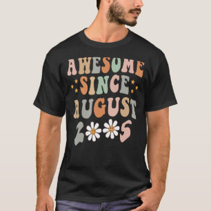 Camiseta Feliz 17.º Aniversário, 17 anos, incrível desde ag