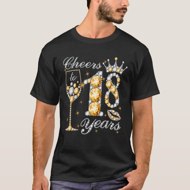 Camiseta Feliz 18 Anos Feliz Rainha D (Frente)