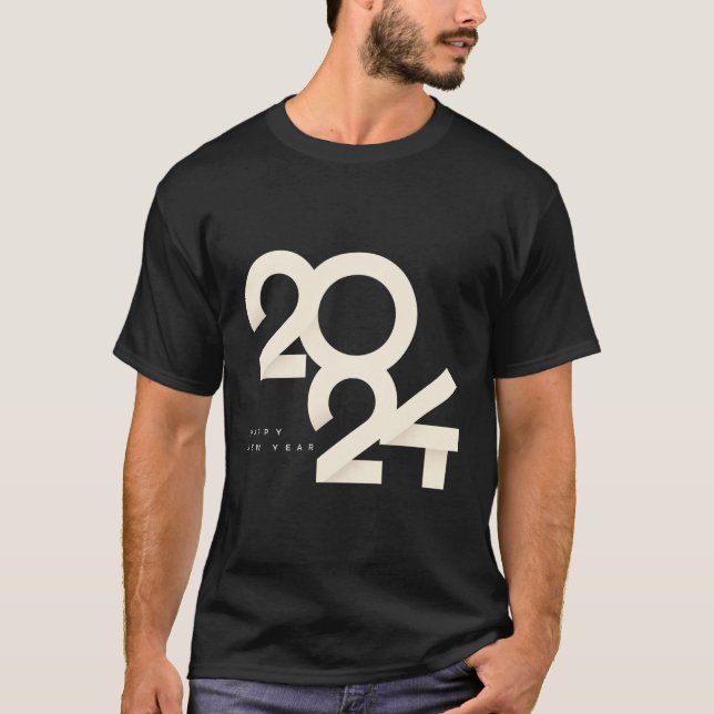 Camiseta Feliz 2024 - Véspera de ano novo de suprimentos 20 (Frente)