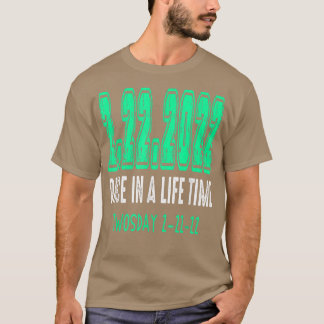 Camiseta Feliz 222222 Terça-feira 22 de fevereiro de 2022 S