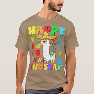 Camiseta Feliz 2222 Taco Lama, 22 de fevereiro
