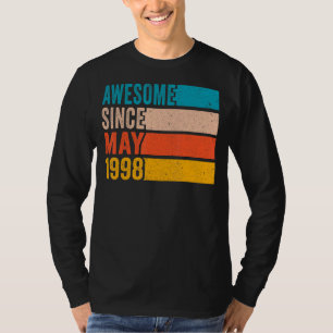 Camiseta Feliz 24ª Festa de aniversário, 24 anos, incrível