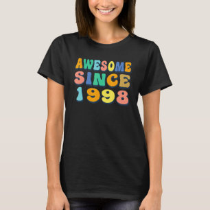 Camiseta Feliz 24º Aniversário, 24 anos é incrível desde 19