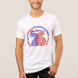 CAMISETA FELIZ 250ª SEMIQUINCENTENNIAL AMERICA 1776-2026