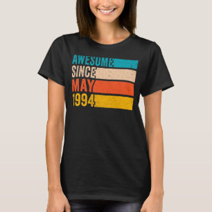 Camiseta Feliz 28ª Festa de aniversário, 28 anos, incrível 
