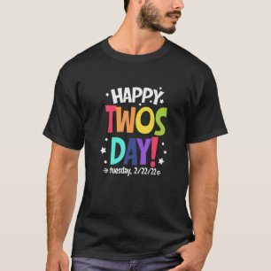 Camiseta Feliz 2/22/22 Terça-Feira, Terça-Feira, 22 De Fe