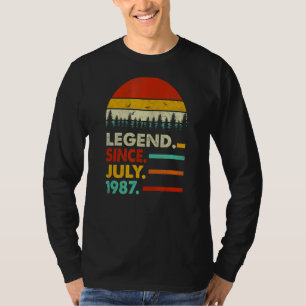Camiseta Feliz 35º Aniversário, 35 anos, incrível desde jul