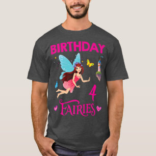 Camiseta Feliz 4º Aniversário Festa de aniversário de Rapar