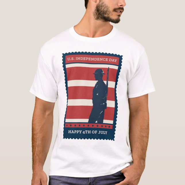 Camiseta Feliz 4 de julho (Frente)