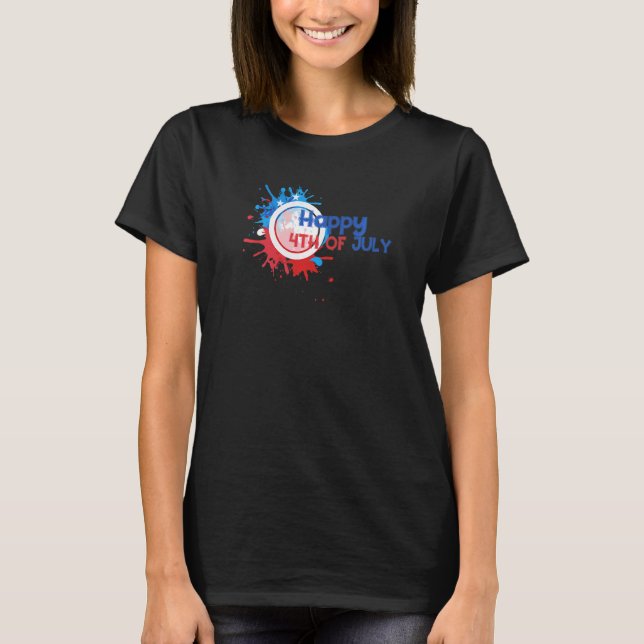 Camiseta Feliz 4 De Julho (Frente)