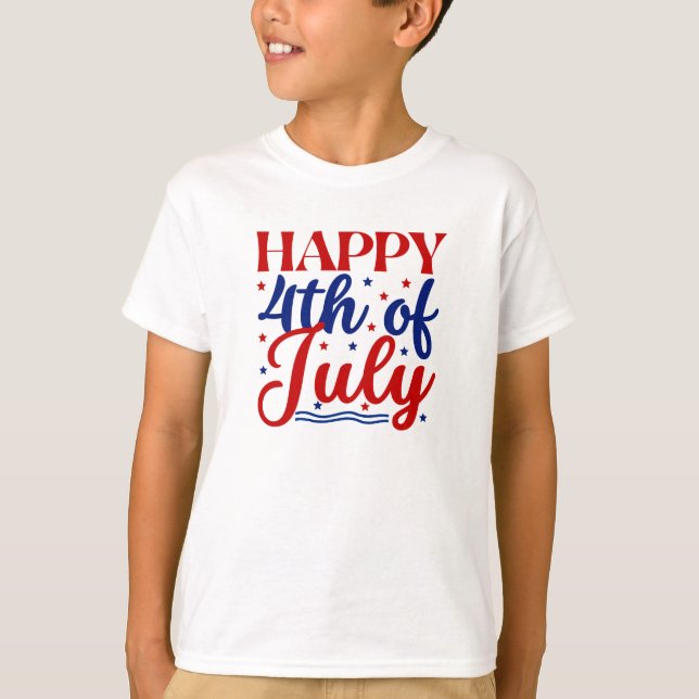 Camiseta Feliz 4 De Julho (Frente)