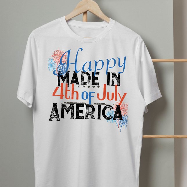 Camiseta Feliz 4 de julho America Fireworks (Criador carregado)