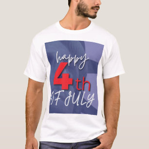 Camiseta Feliz 4 de Julho Camisa do Dia da Indep