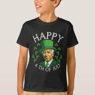 Camiseta Feliz 4 de Julho Com Engraçado Joe Biden Para St P