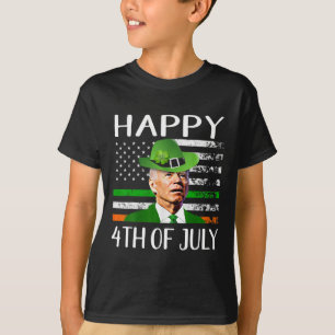 Camiseta Feliz 4 De Julho Confuso, Funny Joe Biden Rua Patc
