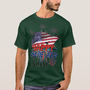 Camiseta Feliz 4 De Julho De Cruise Squad Matching Group Fa