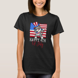 Camiseta Feliz 4 de Julho Dia da Independência dos EUA Band