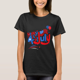 Camiseta Feliz 4 de julho dia da independência EUA 4 de jul