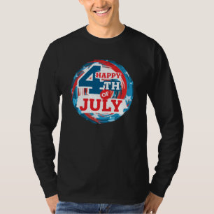 Camiseta Feliz 4 de julho - Marca EUA Color