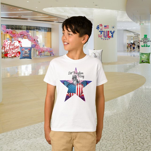 Camiseta "Feliz 4 de Julho "Soe a Liberdade" (Criador carregado)