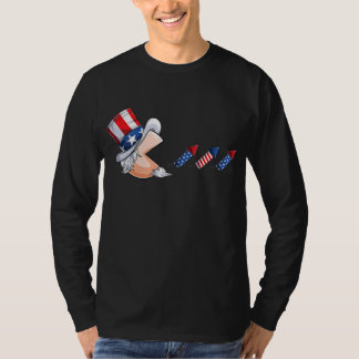 Camiseta Feliz 4 de julho tio sam para meninos crianças