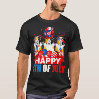 Camiseta Feliz 4 De Julho, Três Orgulho, Bandeira Americana