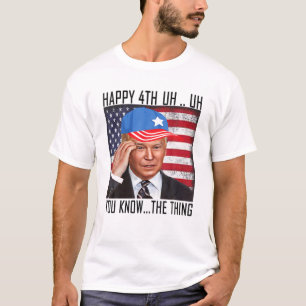 Camiseta Feliz 4 De Vocês Sabem... A Coisa Feliz 4 De Julho