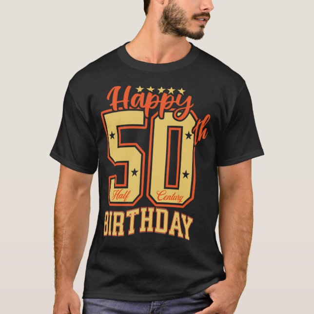 Camiseta Feliz 50º aniversário (Frente)