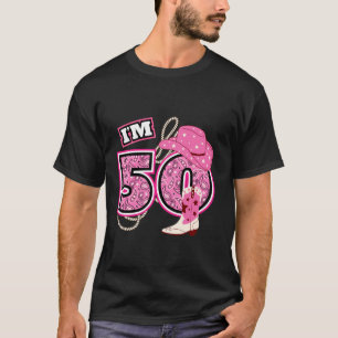 Camiseta Feliz 50º aniversário Cowboy Farmer 50 anos