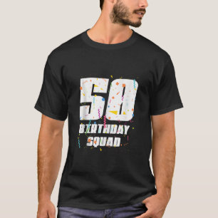 Camiseta Feliz 50º Aniversário Esquadrão Feliz 50 Anos