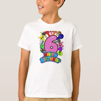 Camiseta Feliz 6º Aniversário Sprunki - Simon Funbot Oren