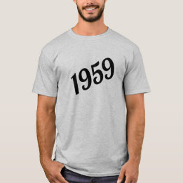Camiseta Feliz 60º aniversário de 1959