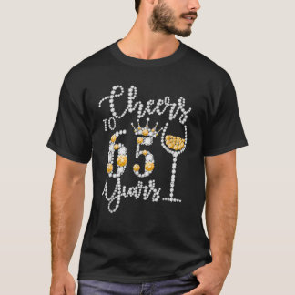 Camiseta Feliz 65 Anos Feliz Rainha D