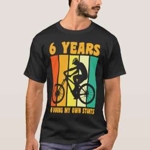Camiseta Feliz 6 Birthday, 6 anos de bicicleta 6 B