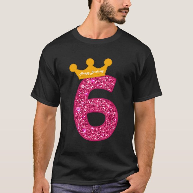 Camiseta Feliz 6 Py 6 Bday (Frente)