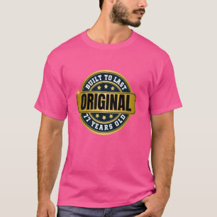 Camiseta Feliz 77º aniversário, 77 anos, dia para lembrar