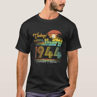 Camiseta Feliz 78º Aniversário, 78 Anos Vintage Abril 194