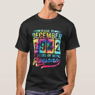 Camiseta Feliz 79º Aniversário Feito Em Dezembro De 1942