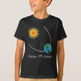 Camiseta Feliz 7 Orbit Space Birday Shirt