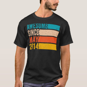 Camiseta Feliz 8ª Festa de aniversário, 8 anos, incrível de