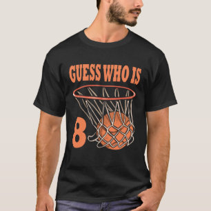 Camiseta Feliz 8 de aniversário, 8 anos, basquete, oitavo a