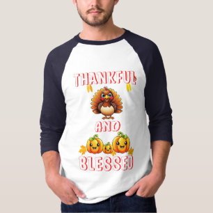 Camiseta Feliz Abençoado 23 Maple de novembro dos EUA Ação