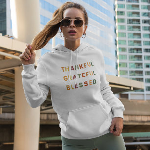 Camiseta Feliz Abençoado - Hoodie D feminina
