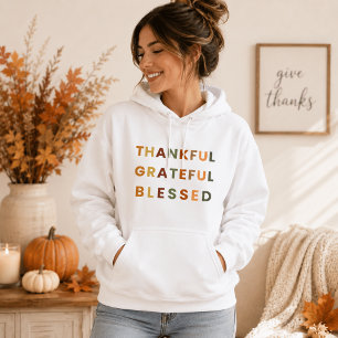 Camiseta Feliz Abençoado - Hoodie D feminina
