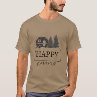 Camiseta Feliz Acampador Camping ees amigo