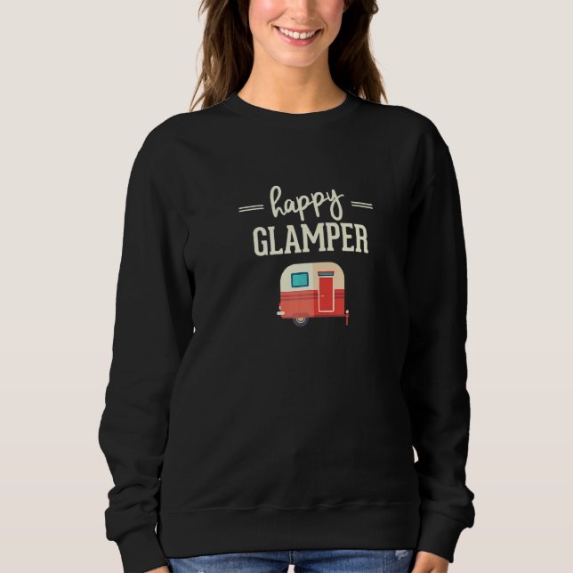 Camiseta Feliz Acampamento Glamper (Frente)